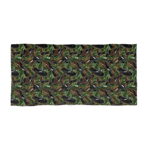 Slippah Camo Beach Towel